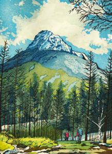 山に入る日 阿弥陀岳